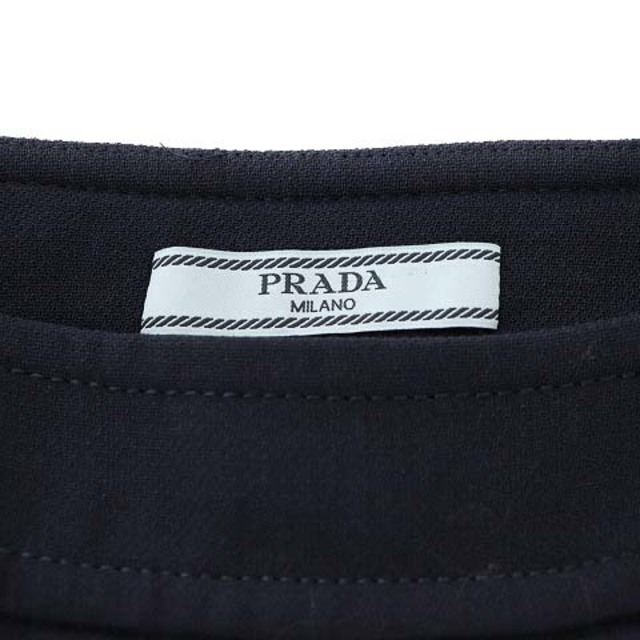 PRADA(プラダ)のプラダ スカート ミニ フレア ウール 38 M 紺 ネイビー /NM ■EC レディースのスカート(ミニスカート)の商品写真