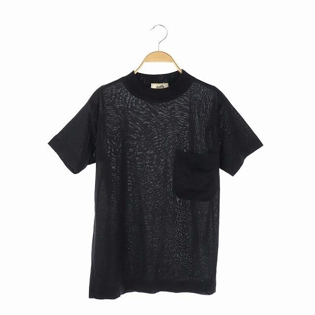 Hermes(エルメス)のエルメス HERMES Tシャツ カットソー 半袖 黒 ブラック /AO ■EC メンズのトップス(Tシャツ/カットソー(半袖/袖なし))の商品写真