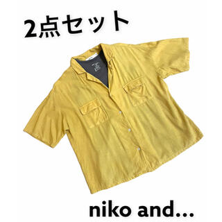 ニコアンド(niko and...)の【2点セット】niko and... トップス　レディース　Mサイズ　(Tシャツ(半袖/袖なし))