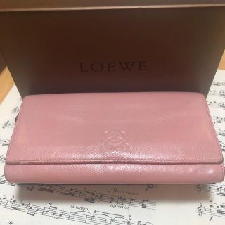 ロエベ(LOEWE)のロエベ  長財布 ピンク(財布)