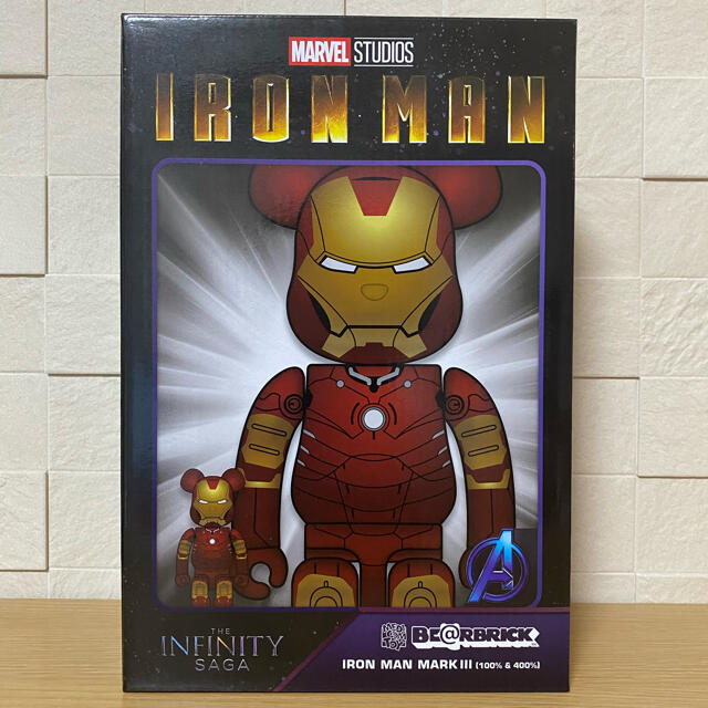 MEDICOM TOY - BE@RBRICK IRON MAN MARK III 100％ & 400％の通販 by ...