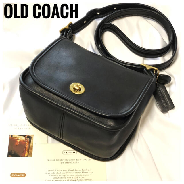 コーチcoach レザースモールフラップ ショルダーバッグ