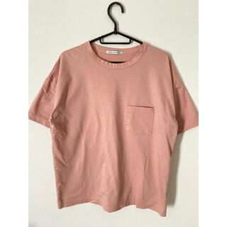 メンズメルローズ(MEN'S MELROSE)のサーモンピンク　Tシャツ(Tシャツ/カットソー(半袖/袖なし))