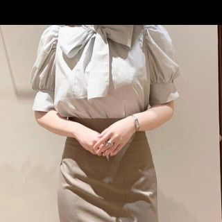 SNIDEL - スナイデル リボンシャツブラウスの通販 by にこまる's shop