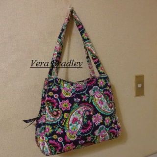 ヴェラブラッドリー(Vera Bradley)のVera Bradleyヴェラブラッドリー♡3口開き花柄キルティングバッグ(トートバッグ)