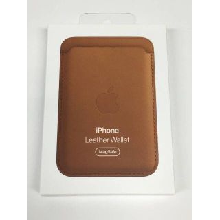 アップル(Apple)の新品未開封品 Apple純正 MagSafe対応 iPhoneレザーウォレット(その他)