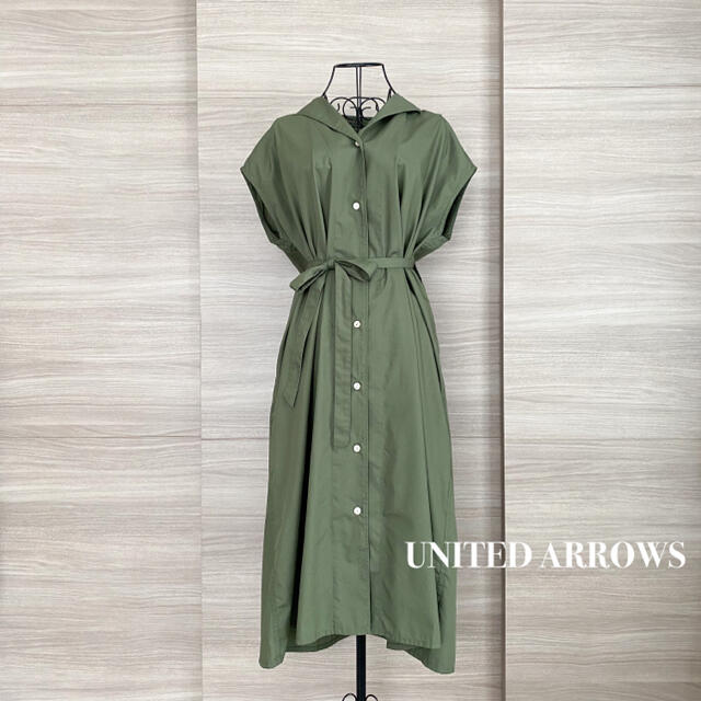 UNITED ARROWS(ユナイテッドアローズ)のUNITED ARROWS ユナイテッドアローズ　シャツワンピース レディースのワンピース(ひざ丈ワンピース)の商品写真