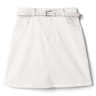 グレイル(GRL)の⚠️セール中⚠️GRL グレイル スカート ベルト付き　オフホワイト(ミニスカート)