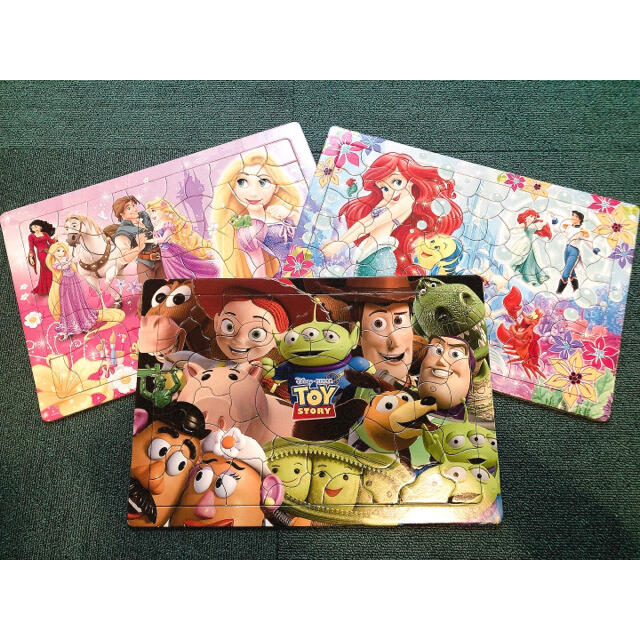 Disney(ディズニー)の☆ディズニーパズル☆子供用　3枚セット エンタメ/ホビーのおもちゃ/ぬいぐるみ(キャラクターグッズ)の商品写真