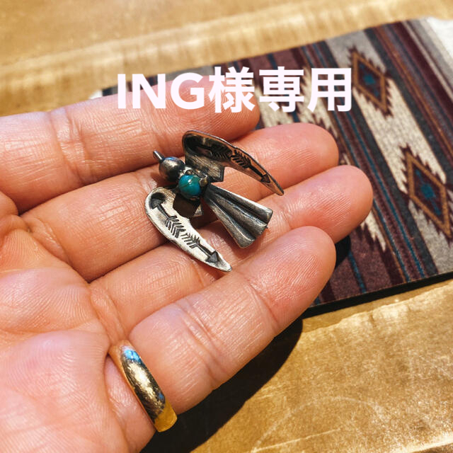 超希少&美品!ナバホ ビンテージ ターコイズシルバーアローピンNAVAJO