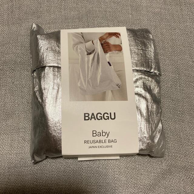 BAGGU バグゥ メタリックBABY 21SS シルバーグレー レディースのバッグ(エコバッグ)の商品写真