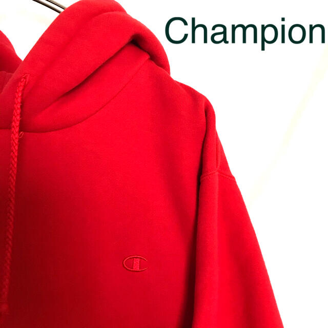 Champion(チャンピオン)の【美品】Champion チャンピオン プルオーバー パーカー スウェット 刺繍 レディースのトップス(パーカー)の商品写真