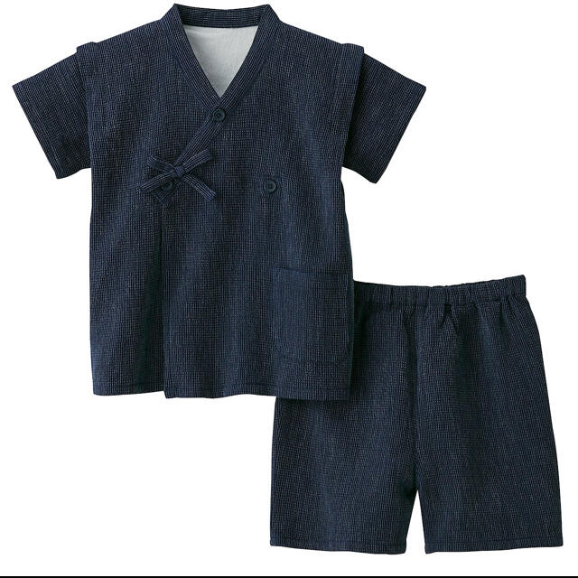 MUJI (無印良品)(ムジルシリョウヒン)の甚平　100 キッズ/ベビー/マタニティのキッズ服男の子用(90cm~)(甚平/浴衣)の商品写真