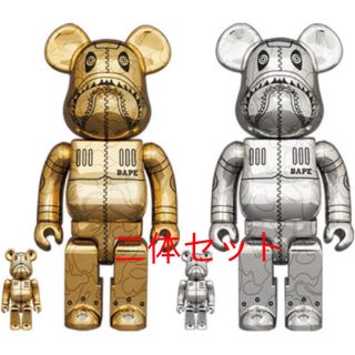 アベイシングエイプ(A BATHING APE)のBE@RBRICK SORAYAMA BAPE SHARK 400％ 100%(その他)