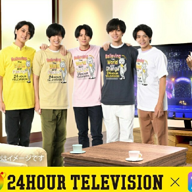 Johnny's(ジャニーズ)のりっつ様専用　24時間テレビ2021チャリティーTシャツL　2色セット　キンプリ レディースのトップス(Tシャツ(半袖/袖なし))の商品写真