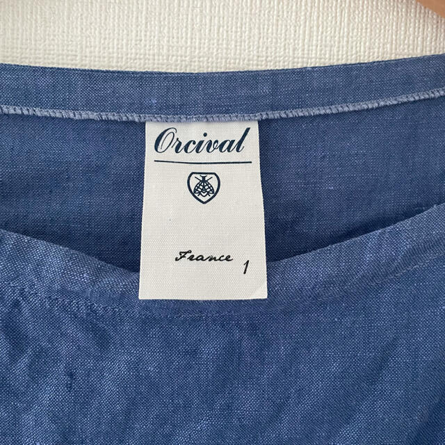 ORCIVAL(オーシバル)のオーシバル　リネン　チュニック　青　ブルー レディースのトップス(チュニック)の商品写真