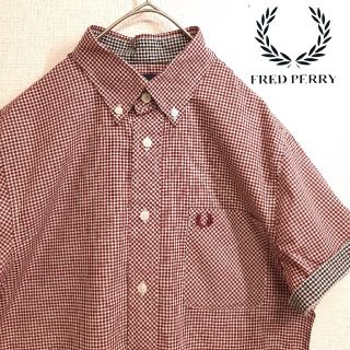 フレッドペリー(FRED PERRY)のFRED PERRY フレッドペリー 半袖 シャツ ギンガムチェック 切替 XS(シャツ)