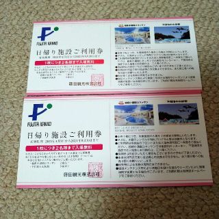 藤田観光株主優待券２枚(遊園地/テーマパーク)