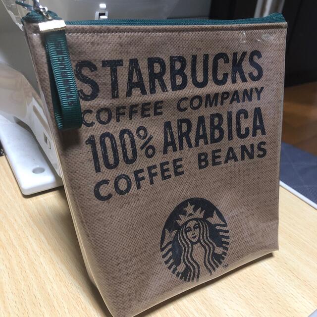 ハンドメイド　スタバ　ポーチ　Starbucks ハンドメイドのファッション小物(ポーチ)の商品写真