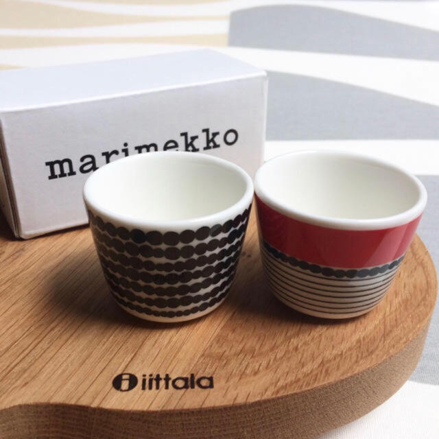 marimekko(マリメッコ)の新品 2個セット marimekko マリメッコ エッグカップ インテリア/住まい/日用品のキッチン/食器(食器)の商品写真