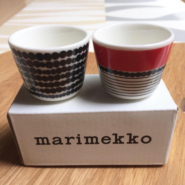 marimekko(マリメッコ)の新品 2個セット marimekko マリメッコ エッグカップ インテリア/住まい/日用品のキッチン/食器(食器)の商品写真
