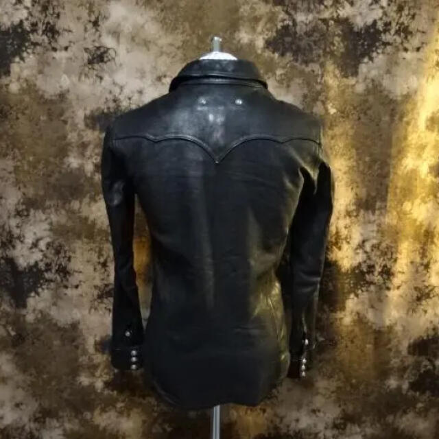(定価319000)バックラッシュBACKLASH THE LINEレザーシャツ