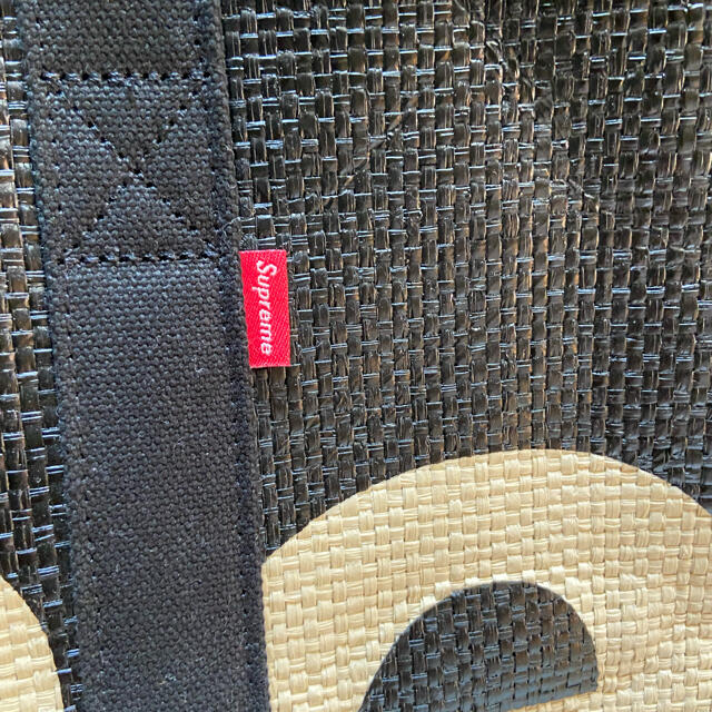 supreme raffia tote トートバッグ ブラック 1