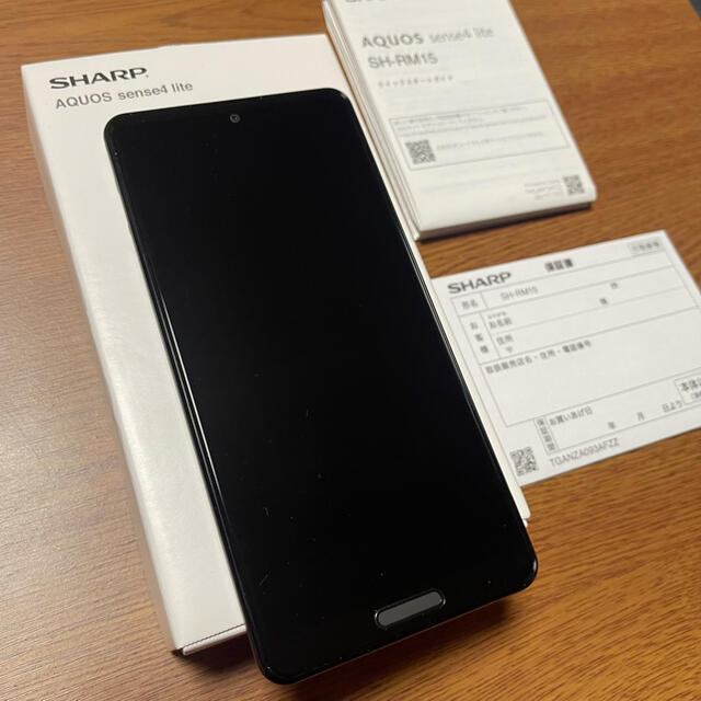 1回使用☆SIMフリー☆SHARP AQUOS sense4 lite ブラック