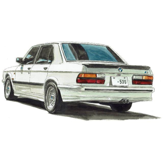 GC-1311 BMW M535i E28限定版画直筆サイン額装●作家平右ヱ門 4