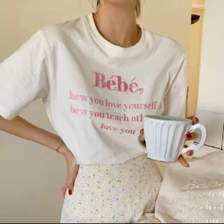 ディーホリック(dholic)の＜新品未使用/即日発送＞ Bebe刺繍入り　Tシャツ(Tシャツ(半袖/袖なし))