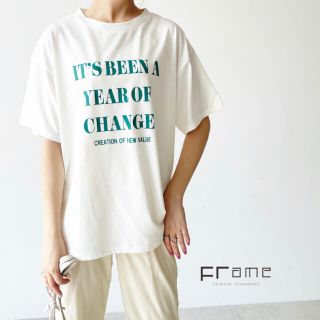 アングリッド(Ungrid)の【新品タグ付き】【2021新作】カラーロゴ半袖Tシャツ【オフグリーン】(Tシャツ(半袖/袖なし))