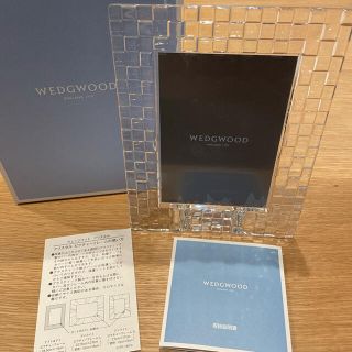 ウェッジウッド(WEDGWOOD)のWEDGWOOD クリスタルフォトフレーム ナイト＆デイ【新品未使用】(フォトフレーム)