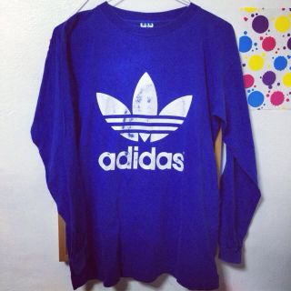 アディダス(adidas)のadidas/Tシャツ/ブルー(Tシャツ(長袖/七分))