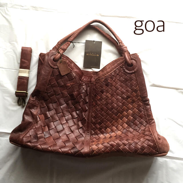 *.•:* 26日発送限定値引.•:* 美品 goa 本牛革 トートバッグ