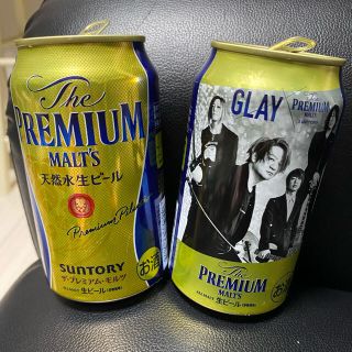 サントリー(サントリー)のGLAYプレミアムモルツ空き缶2本(アルコールグッズ)