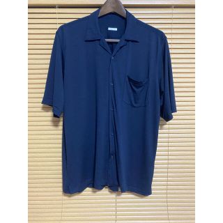 COMOLI - comoli ウール天竺 オープンカラー 半袖シャツ NAVY 3の通販