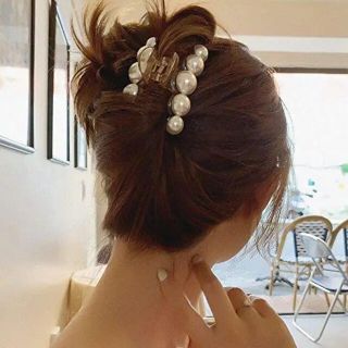 エイミーイストワール(eimy istoire)の【再入荷】新品インポート♡5連 パール ヘアクリップ バンクリップ バレッタ(バレッタ/ヘアクリップ)