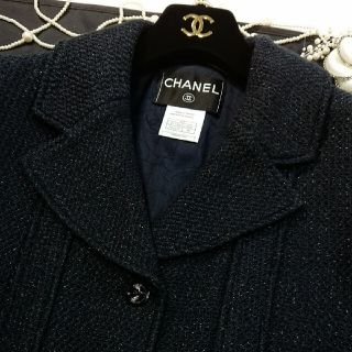 シャネル(CHANEL)のシャネル ジャケット❤️Mixツイート➕CoCoマークボタン❤️(テーラードジャケット)