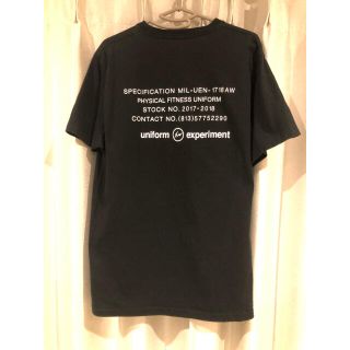 ユニフォームエクスペリメント(uniform experiment)のUE ユニフォームエクスペリメント  Tシャツ　サイズ1 黒(Tシャツ/カットソー(半袖/袖なし))