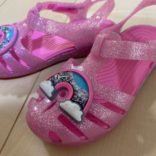 crocs(クロックス)のクロックス♡キラキラサンダル キッズ/ベビー/マタニティのキッズ靴/シューズ(15cm~)(サンダル)の商品写真