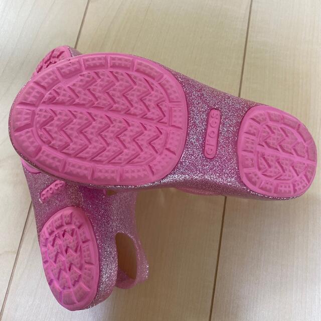 crocs(クロックス)のクロックス♡キラキラサンダル キッズ/ベビー/マタニティのキッズ靴/シューズ(15cm~)(サンダル)の商品写真