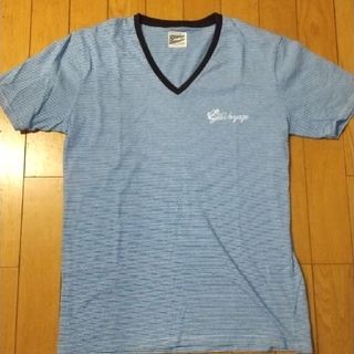 グラニフ(Design Tshirts Store graniph)のgraniph Tシャツ ボーダー 青 白 Mサイズ(Tシャツ/カットソー(半袖/袖なし))