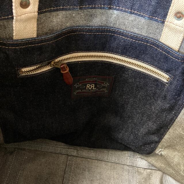RRL(ダブルアールエル)のダブルアールエル　ＲＲＬ　デニムトートバッグ　中古品 メンズのバッグ(トートバッグ)の商品写真