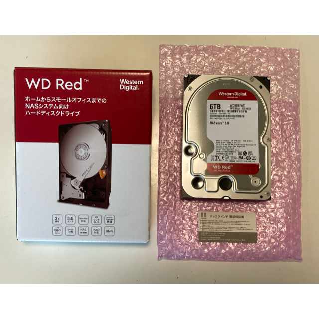 Western Digital HDD 6TB RED WD60EFAX-RT②