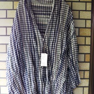 nest Robe - nestRobe チェック リネン カーディガンの通販 by