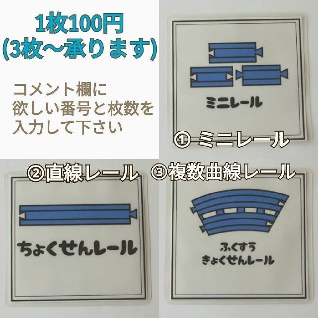 【milk様専用】鉄道おもちゃラベル ハンドメイドの生活雑貨(その他)の商品写真