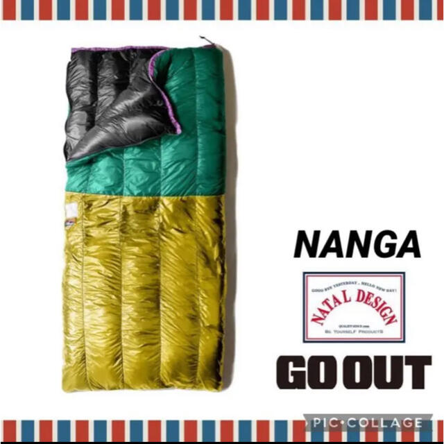 スポーツ/アウトドア【即完売品】NATAL DESIGN × NANGA × GO OUT 寝袋