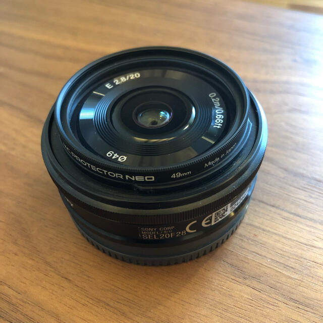 SONY 20mm f2.8 SEL20F28 パンケーキレンズ ソニー 【爆売り！】 11067 ...