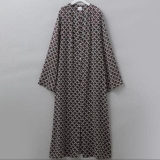 ビューティアンドユースユナイテッドアローズ(BEAUTY&YOUTH UNITED ARROWS)の6 ROKU SQUARE PRINT DRESS ワンピース ガウン(ロングワンピース/マキシワンピース)