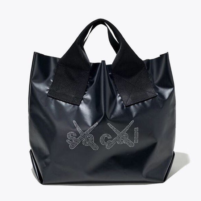 セール特価 Tote Print KAWS x sacai - sacai Bag 新品 黒 トートバッグ  トートバッグ
